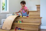 Load image into Gallery viewer, Kinderfeets Kinderboards – Beech wood – Balance board – Wobble board – Sustainably made – Yoga – Exercise – Meditation – Physiotherapy – Agility training for surfers, skaters, snowboarders – New Zealand – NZ – Wooden Learning Toy
