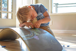 Load image into Gallery viewer, Kinderfeets Kinderboards – Balance board – Wobble board – Sustainably made – Yoga – Exercise – Meditation – Physiotherapy – Agility training for surfers, skaters, snowboarders – New Zealand – NZ – Wooden Learning Toy - Chalkboard - Blackboard
