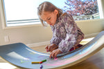 Load image into Gallery viewer, Kinderfeets Kinderboards – Balance board – Wobble board – Sustainably made – Yoga – Exercise – Meditation – Physiotherapy – Agility training for surfers, skaters, snowboarders – New Zealand – NZ – Wooden Learning Toy - Chalkboard - Blackboard