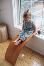 Load image into Gallery viewer, Kinderfeets Kinderboards – Balance board – Wobble board – Sustainably made – Yoga – Exercise – Meditation – Physiotherapy – Agility training for surfers, skaters, snowboarders – New Zealand – NZ – Wooden Learning Toy