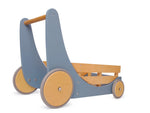 Load image into Gallery viewer, Kinderfeets baby walker - wooden toy box - toybox - toy cart - baby walkers - toddlers - Cargo Walker - Slate blue