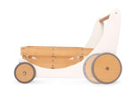 Load image into Gallery viewer, Kinderfeets baby walker - wooden toy box - toybox - toy cart - baby walkers - toddlers - Cargo Walker - white
