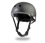 Load image into Gallery viewer, Kinderfeets Toddler Bike Safety Helmet in Matte Black. Adjustable Fit Dial System and padded chin strap provide additional comfort while an ABS outer shell and EPS liner ensure child safety.