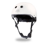 Load image into Gallery viewer, Kinderfeets Toddler Bike Safety Helmet in Matte Silver Sage Slate Blue Black White Rose Pink. Adjustable Fit Dial System and padded chin strap provide additional comfort while an ABS outer shell and EPS liner ensure child safety.