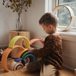 Load image into Gallery viewer, Large Wooden Arches - Rainbow - Kinderfeets NZ