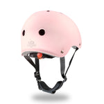Load image into Gallery viewer, Kinderfeets Toddler Bike Safety Helmet in Matte Pink Rose. Adjustable Fit Dial System and padded chin strap provide additional comfort while an ABS outer shell and EPS liner ensure child safety.