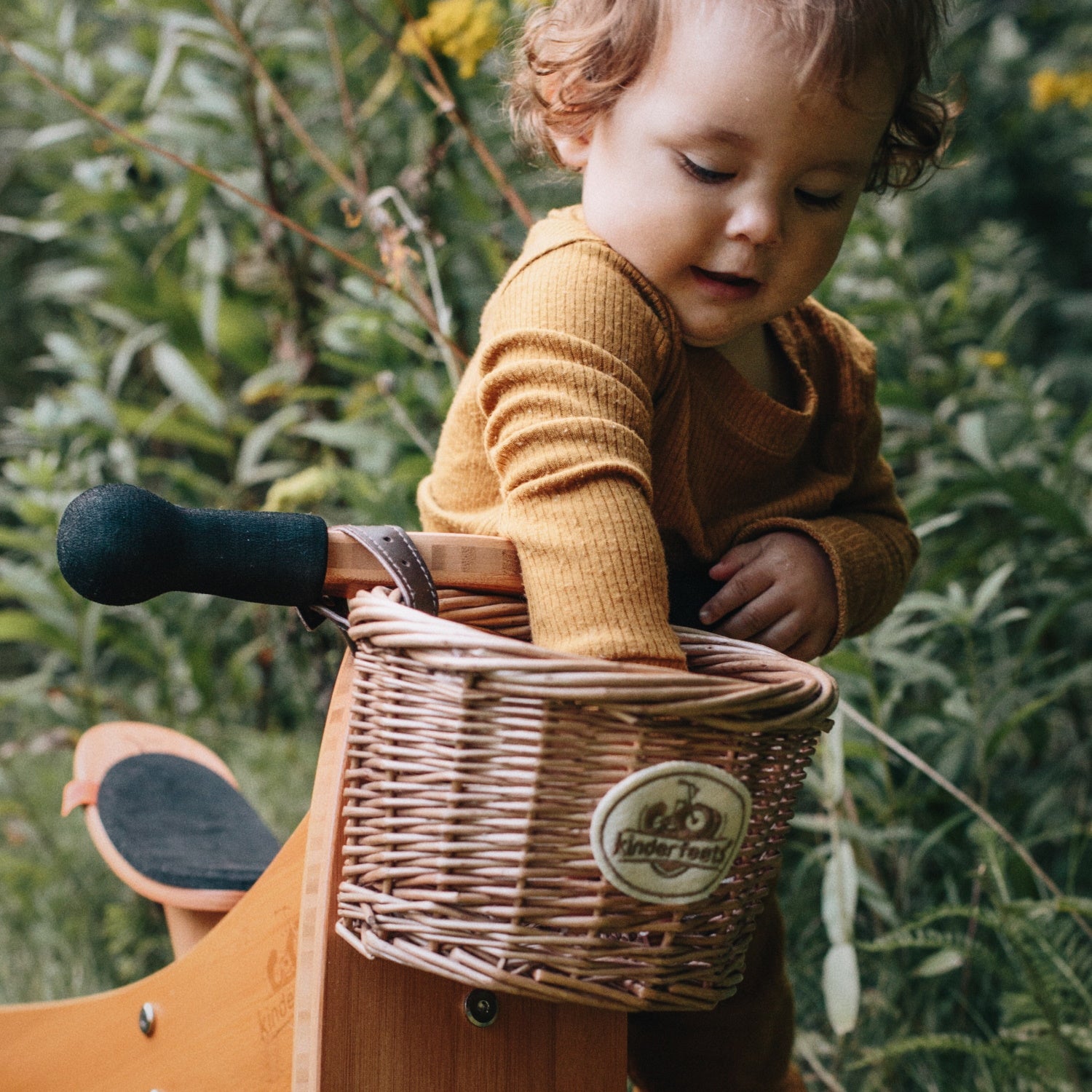 TINY TOT PLUS Bamboo Trike/Balance Bike & Basket