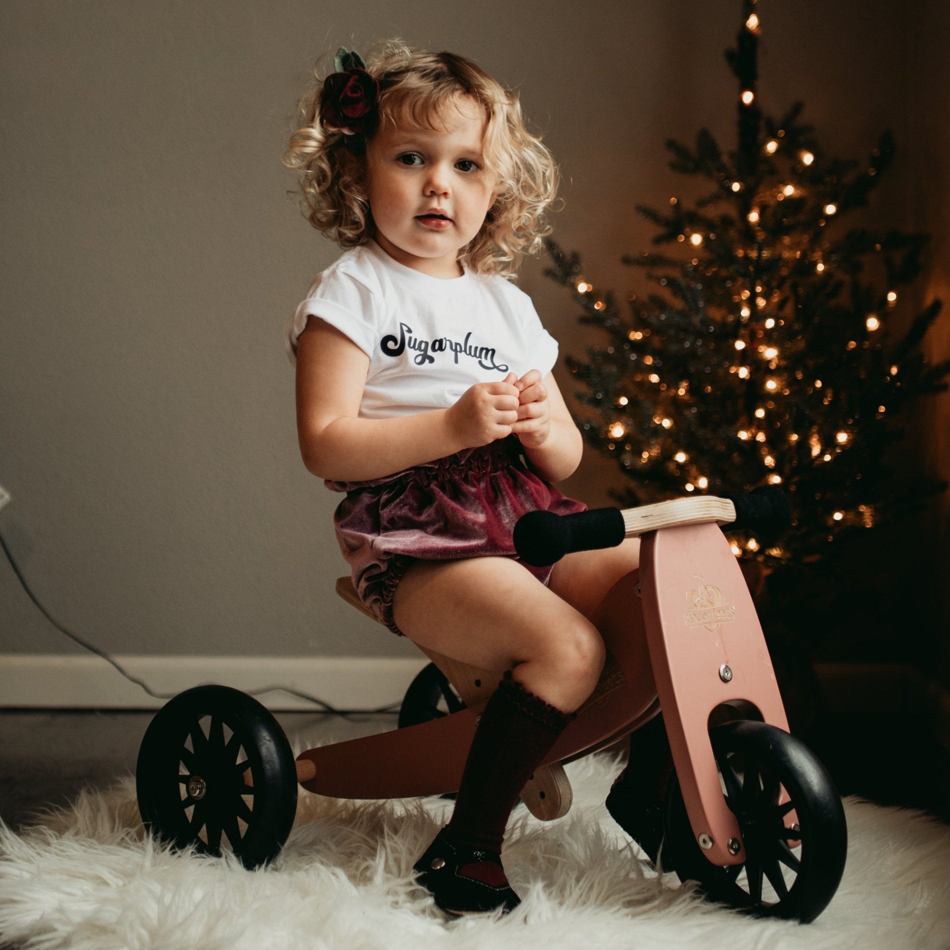 TINY TOT Coral Trike/Balance Bike & Basket - Kinderfeets NZ