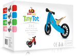Load image into Gallery viewer, Packaging Kinderfeets TINY TOT Trike / Balance Bike 2-in-1 (Bamboo) for toddlers and young children training on a no pedals running bike / tricycle
