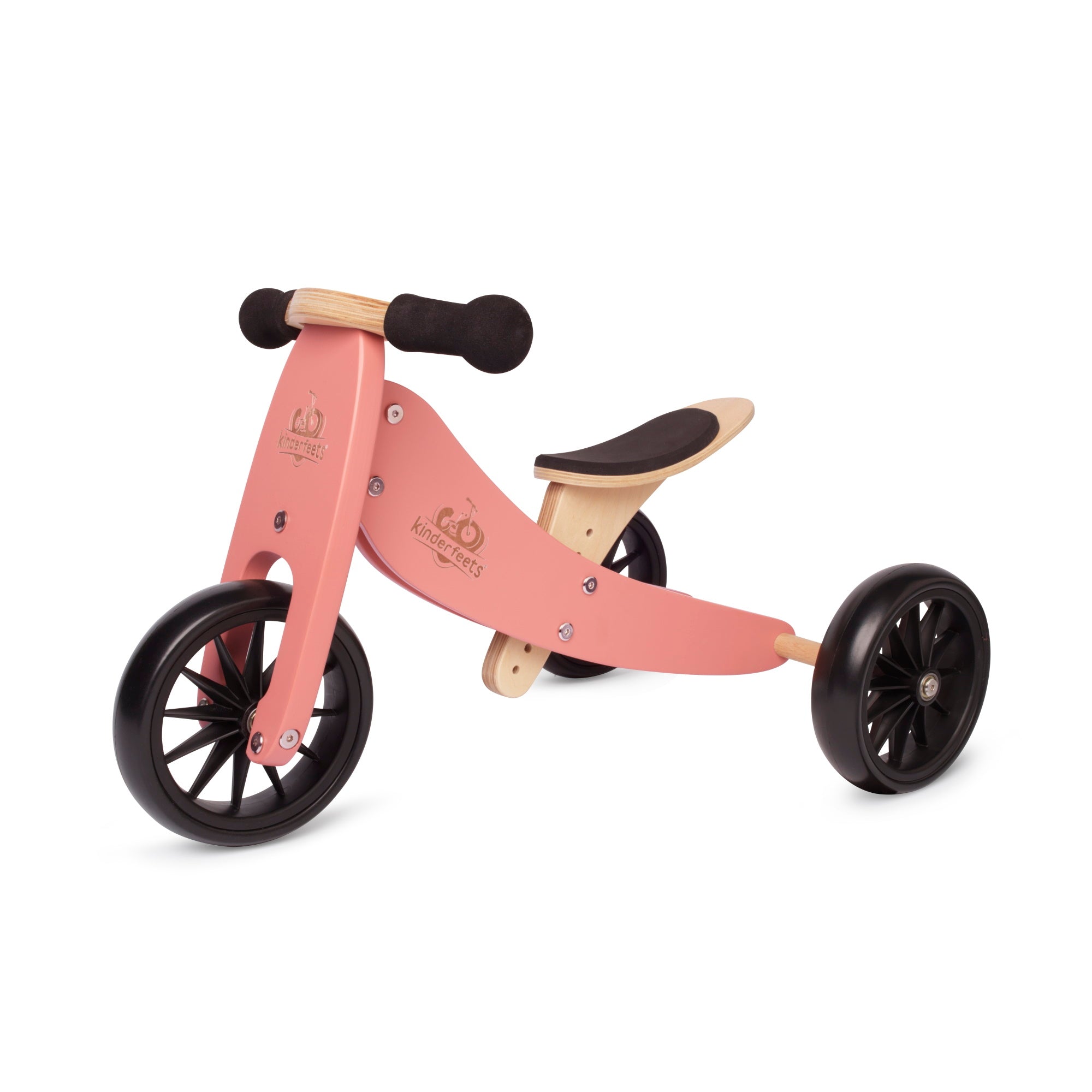 TINY TOT Coral Trike/Balance Bike & Basket - Kinderfeets NZ