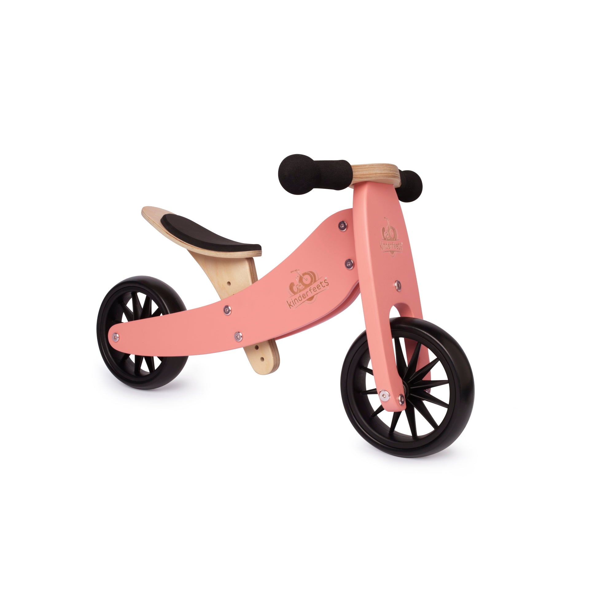 TINY TOT Coral Trike/Balance Bike & Basket - Kinderfeets NZ