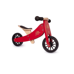 TINY TOT Cherry Red Trike/Balance Bike & Basket - Kinderfeets NZ