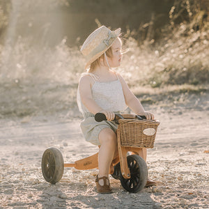 TINY TOT Bamboo Trike/Balance Bike & Basket - Kinderfeets NZ