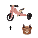 Load image into Gallery viewer, TINY TOT Coral Trike/Balance Bike &amp; Basket - Kinderfeets NZ
