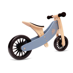 TINY TOT PLUS Slate Blue Trike/Balance Bike & Basket - Kinderfeets NZ