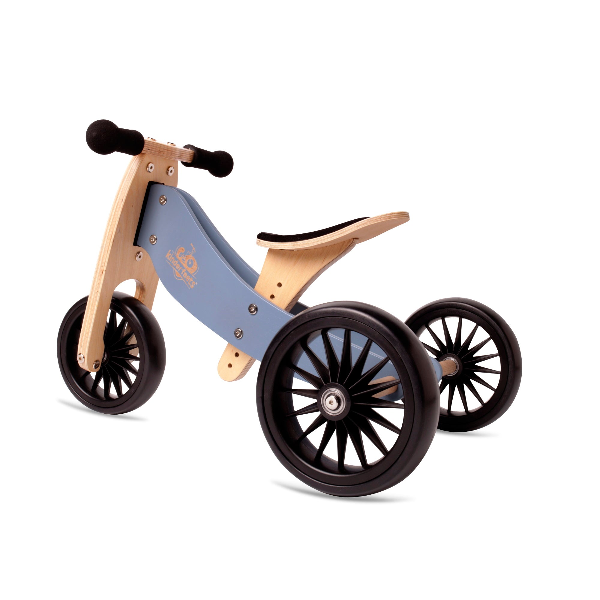 TINY TOT PLUS Slate Blue Trike/Balance Bike & Basket - Kinderfeets NZ