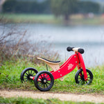 Load image into Gallery viewer, TINY TOT Cherry Red Trike/Balance Bike &amp; Basket

