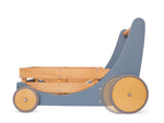 Load image into Gallery viewer, Kinderfeets baby walker - wooden toy box - toybox - toy cart - baby walkers - toddlers - Cargo Walker - Slate blue
