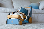 Load image into Gallery viewer, Kinderfeets baby walker - wooden toy box - toybox - toy cart - baby walkers - toddlers - Cargo Walker - Slate blue
