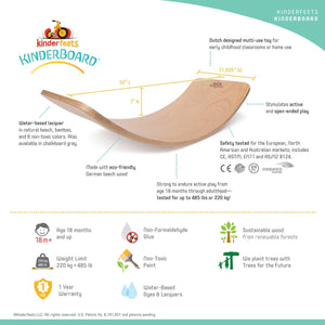 Kinderfeets Kinderboards – Beech wood – Balance board – Wobble board – Sustainably made – Yoga – Exercise – Meditation – Physiotherapy – Agility training for surfers, skaters, snowboarders – New Zealand – NZ – Wooden Learning Toy
