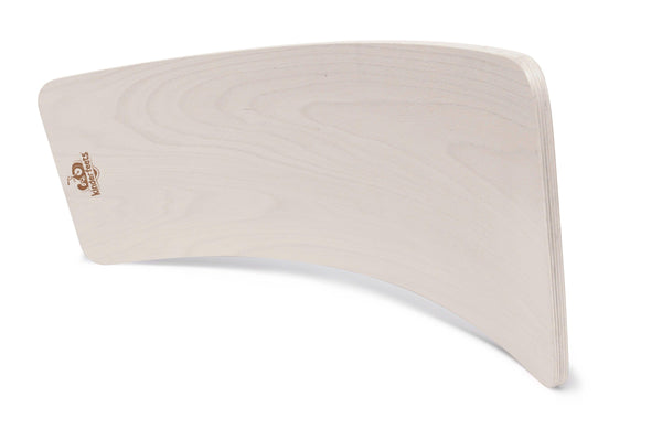 Kinderfeets Kinderboards – Balance board – Wobble board – Sustainably made – Yoga – Exercise – Meditation – Physiotherapy – Agility training for surfers, skaters, snowboarders – New Zealand – NZ – Wooden Learning Toy – beech wood - white colour wash