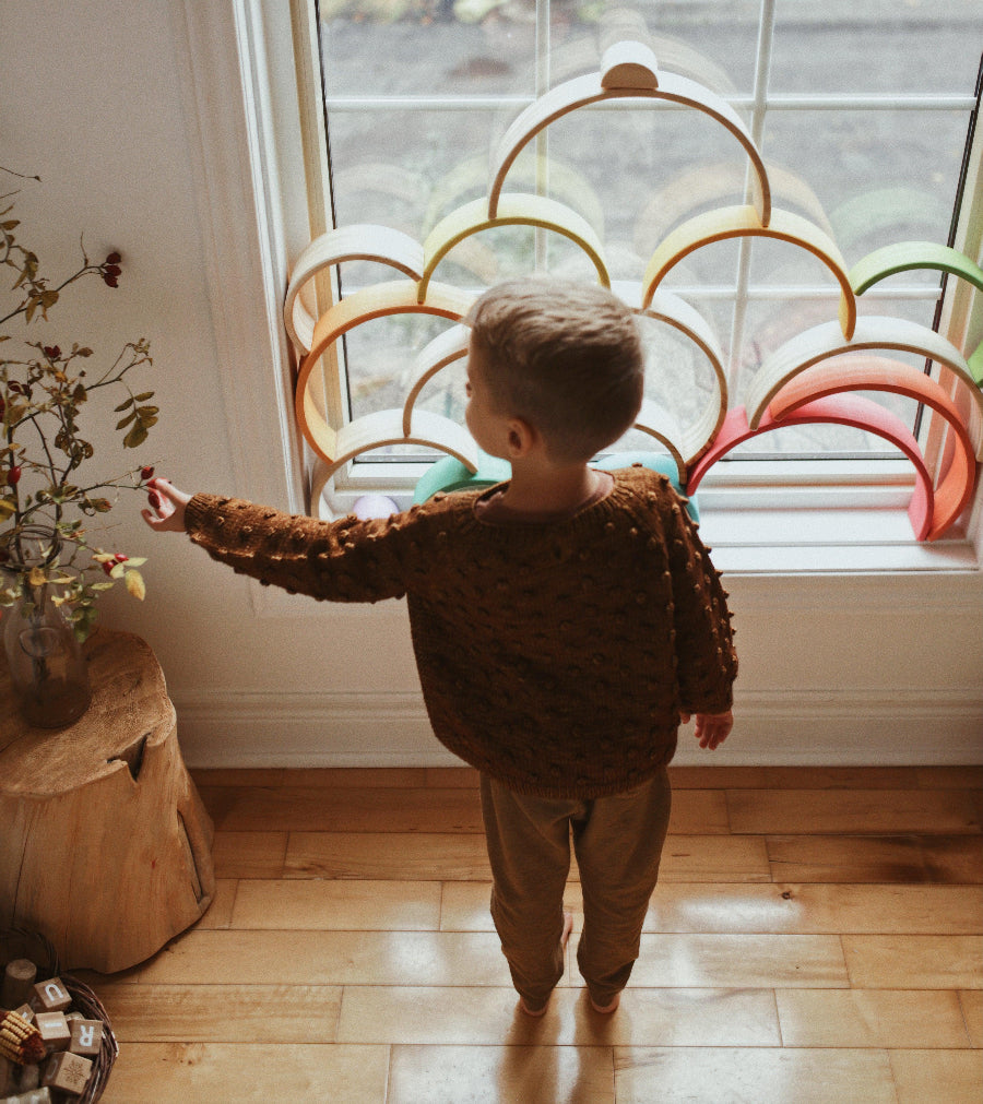 Large Wooden Arches - Rainbow - Kinderfeets NZ