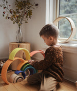 Load image into Gallery viewer, Large Wooden Arches - Rainbow - Kinderfeets NZ
