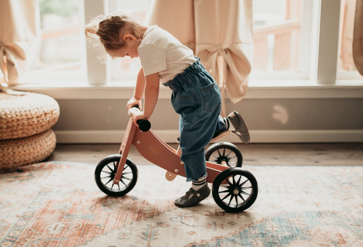 TINY TOT Trike/Balance Bike - Coral - Kinderfeets NZ