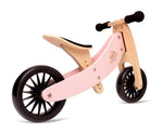 Load image into Gallery viewer, Kinderfeets Tiny Tot Plus tricycle balance bike wooden training bike running bike no pedals toddler children kids birch wood pink rose
