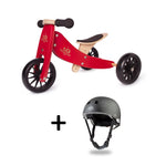 Load image into Gallery viewer, TINY TOT Cherry Red Trike/Balance Bike &amp; Toddler Bike Helmet - Kinderfeets NZ
