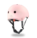 Load image into Gallery viewer, Kinderfeets Toddler Bike Safety Helmet in Matte Pink Rose. Adjustable Fit Dial System and padded chin strap provide additional comfort while an ABS outer shell and EPS liner ensure child safety.
